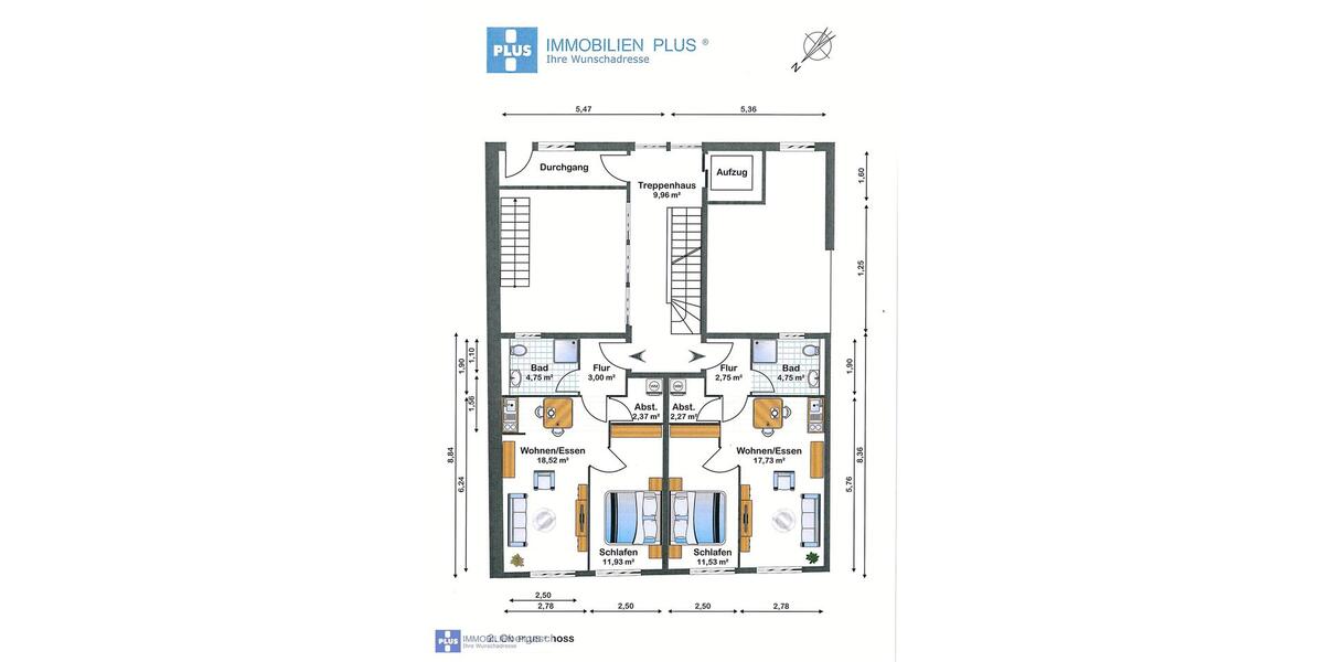 Etagenwohnung Homburg - 2 Zimmer, 60 m&sup2;, 690&euro; | Angebot:25891967