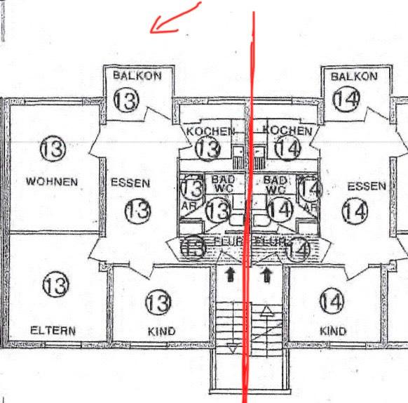 Etagenwohnung Saarbrücken Eschberg - 3 Zimmer, 70 m&sup2;, 940&euro; | Angebot:26007924