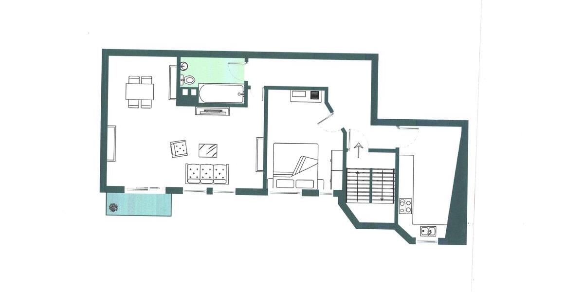 Etagenwohnung Saarbrücken Eschberg - 2 Zimmer, 80 m&sup2;, 795&euro; | Angebot:25923725