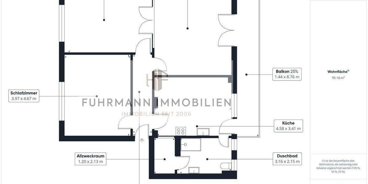 Etagenwohnung Saarbrücken Brebach-Fechingen - 3 Zimmer, 98 m&sup2;, 1.000&euro; | Angebot:26343532