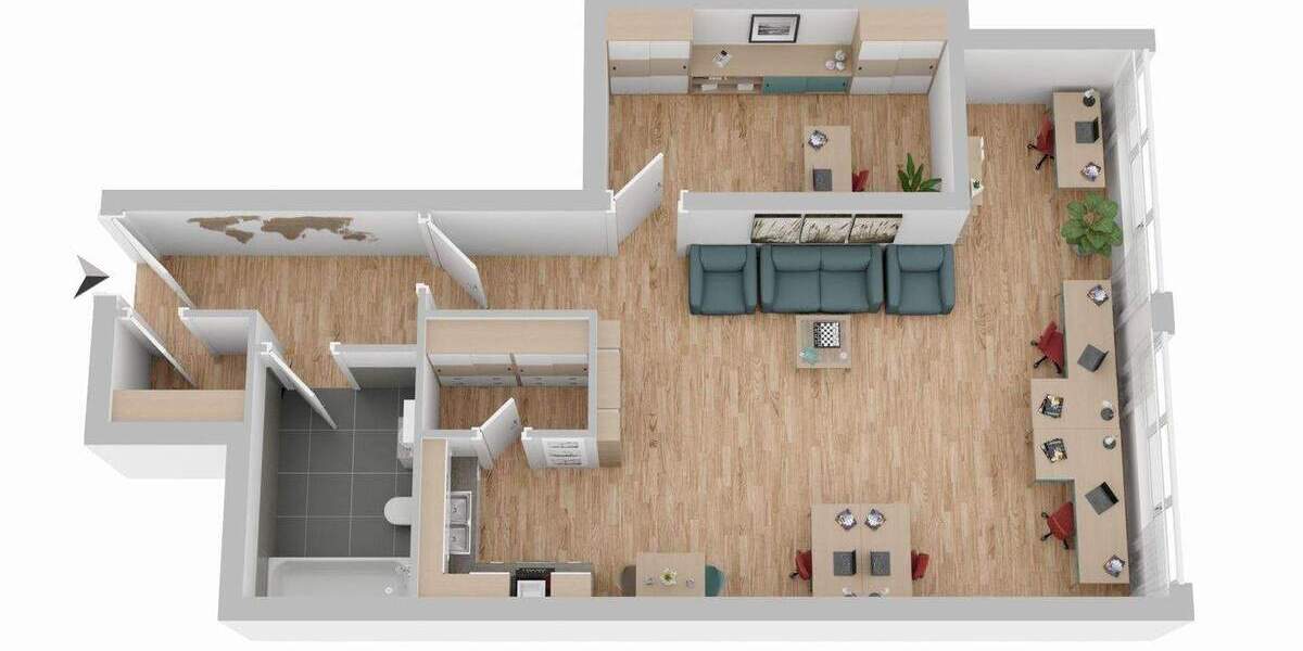 Gewerbeobjekt Püttlingen - 2 Zimmer, 72 m&sup2;, 169.000&euro; | Angebot:25835478