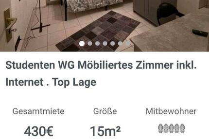 Wohnung Saarbrücken Neue Bremm - 1 Zimmer, 15 m&sup2;, 430&euro; | Angebot:26422343