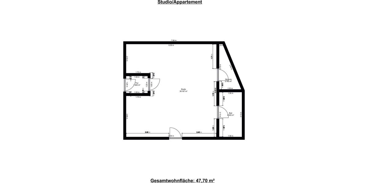 Etagenwohnung Schiffweiler - 1 Zimmer, 47 m&sup2;, 350&euro; | Angebot:24826231