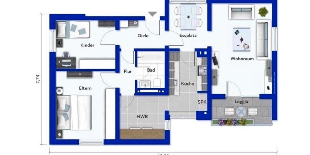Etagenwohnung Beckingen - 3.5 Zimmer, 72 m&sup2;, 149.000&euro; | Angebot:24995107