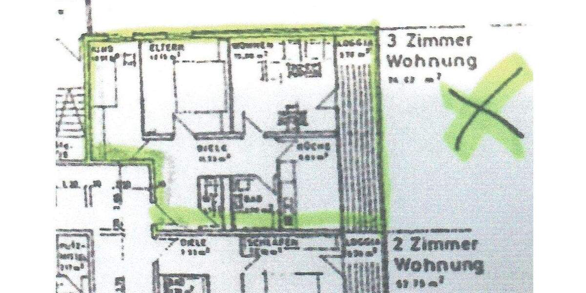 Etagenwohnung Neunkirchen Innenstadt - 3 Zimmer, 75 m&sup2;, 110.000&euro; | Angebot:25683936