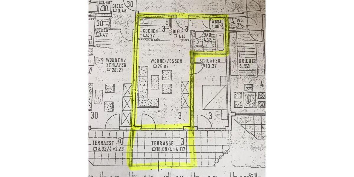 Terrassenwohnung Saarbrücken Kieselhumes - 1.5 Zimmer, 54 m&sup2;, 600&euro; | Angebot:25415237