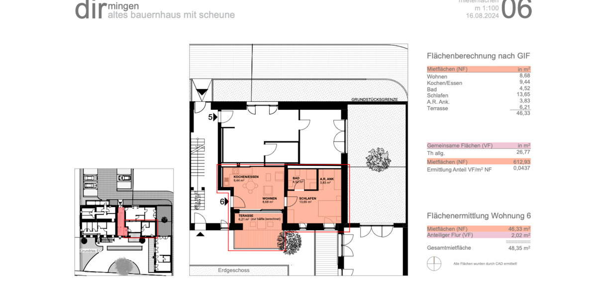 Erdgeschoßwohnung Eppelborn - 2 Zimmer, 49 m&sup2;, 730&euro; | Angebot:25098153