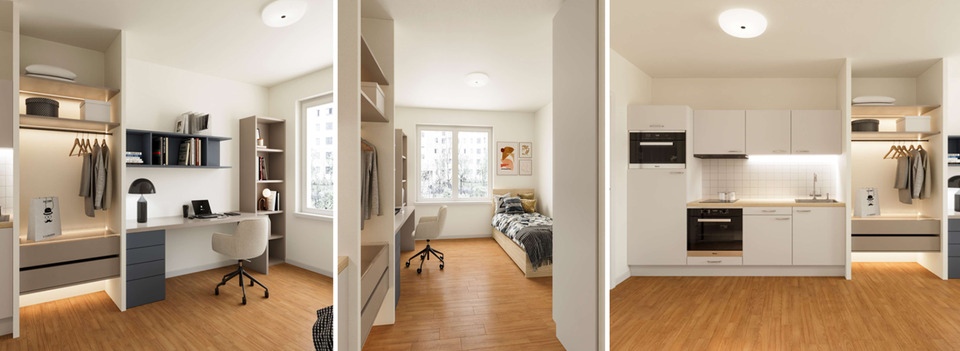 Etagenwohnung Saarbrücken Dudweiler - 1 Zimmer, 22 m&sup2;, 450&euro; | Angebot:25720759