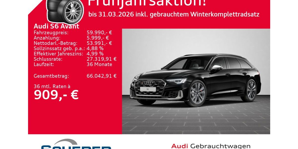 Audi S6 26.685 km 59.990 &euro; Saarbrücken 66115