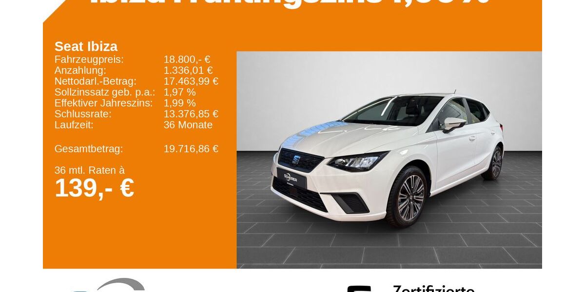 Seat Ibiza 8.903 km 18.800 &euro; Neunkirchen 66538