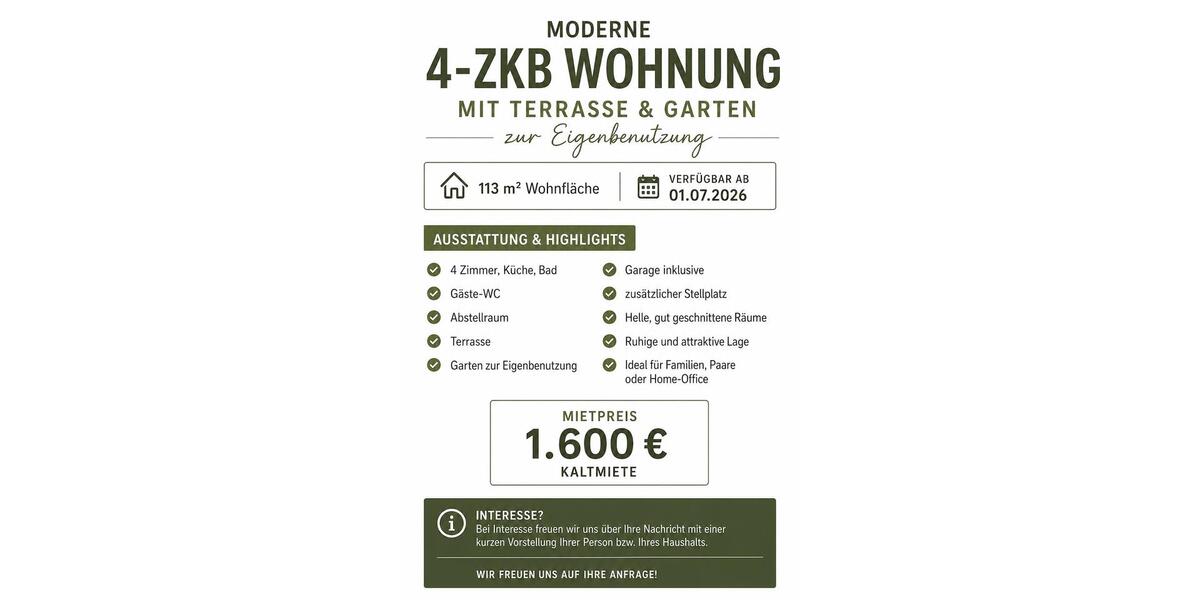Terrassenwohnung Sankt Wendel - 4 Zimmer, 113 m&sup2;, 1.600&euro; | Angebot:26652040