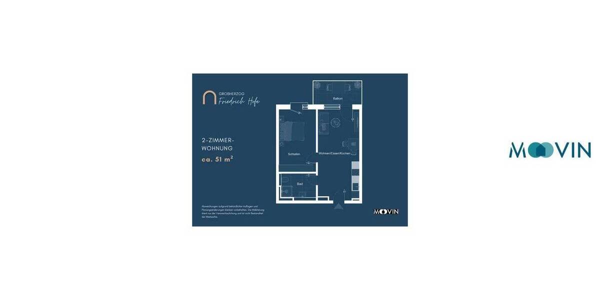 Etagenwohnung Saarbrücken St Johann - 2 Zimmer, 51 m&sup2;, 790&euro; | Angebot:26471129