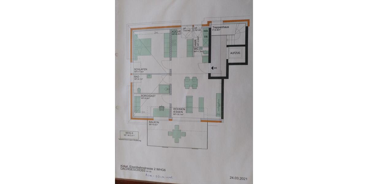 Etagenwohnung Sankt Ingbert - 3 Zimmer, 85 m&sup2;, 1.150&euro; | Angebot:25546285