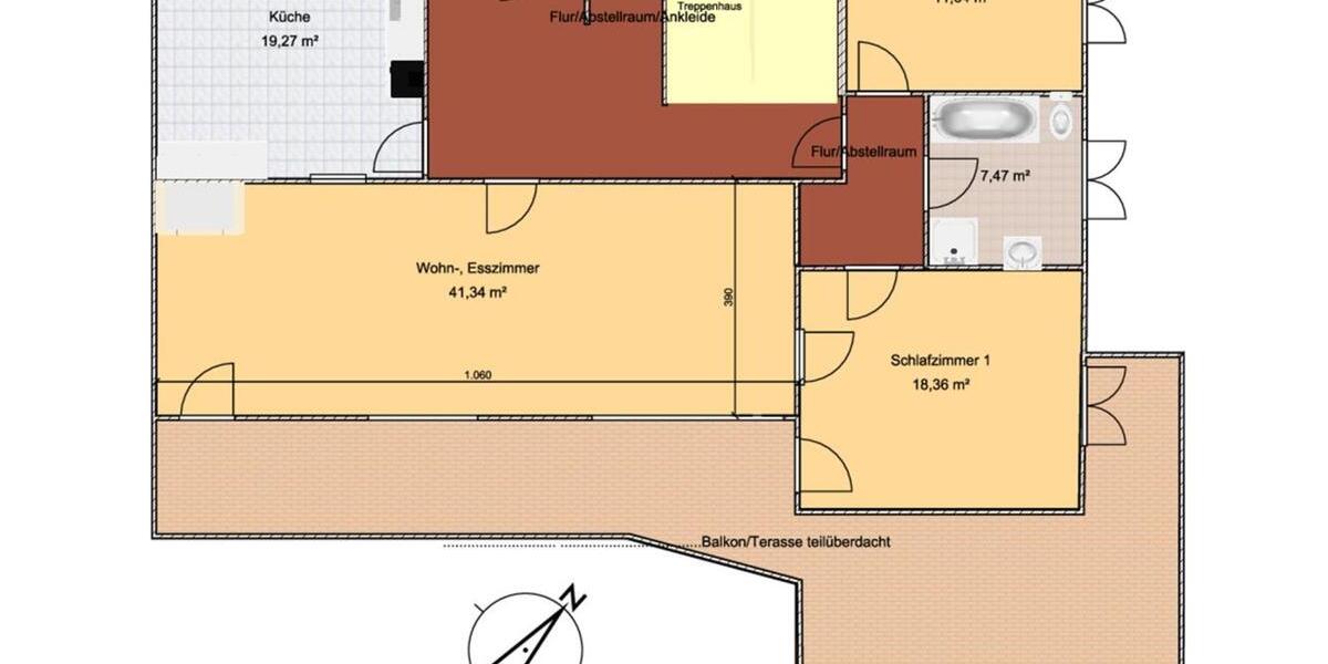 Maisonettenwohnung Lebach - 6 Zimmer, 205 m&sup2;, 1.320&euro; | Angebot:25268842