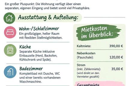 Wohnung Saarbrücken Brebach-Fechingen - 1 Zimmer, 30 m&sup2;, 545&euro; | Angebot:27637522