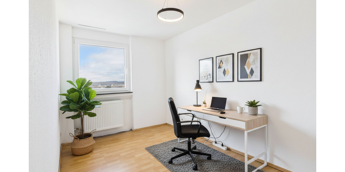 Helle 4ZKB Wohnung mit Weitblick - Südwest-Loggia und Garage - in Dudweiler - Etagenwohnung Saarbrücken Dudweiler | Angebot:25289682