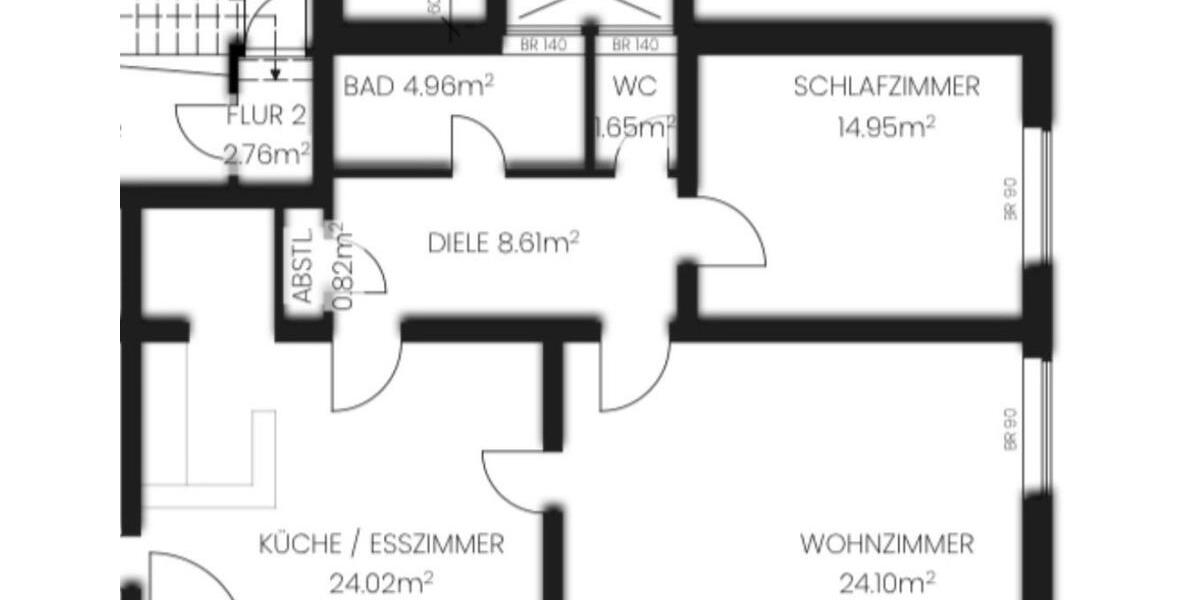 Erdgeschoßwohnung Saarbrücken St. Arnual - 2 Zimmer, 80 m&sup2;, 1.200&euro; | Angebot:26692609
