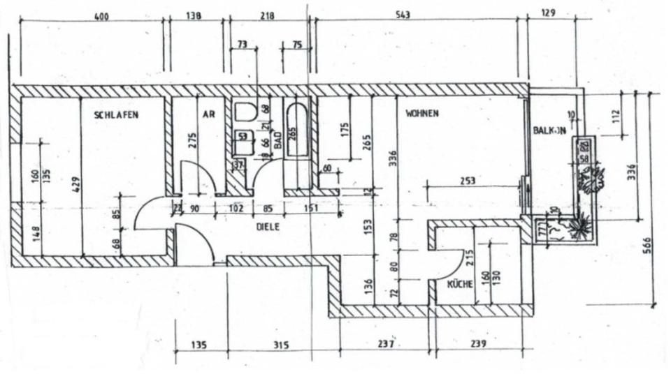 Etagenwohnung Saarbrücken St. Arnual - 2 Zimmer, 65 m&sup2;, 86.000&euro; | Angebot:25300212
