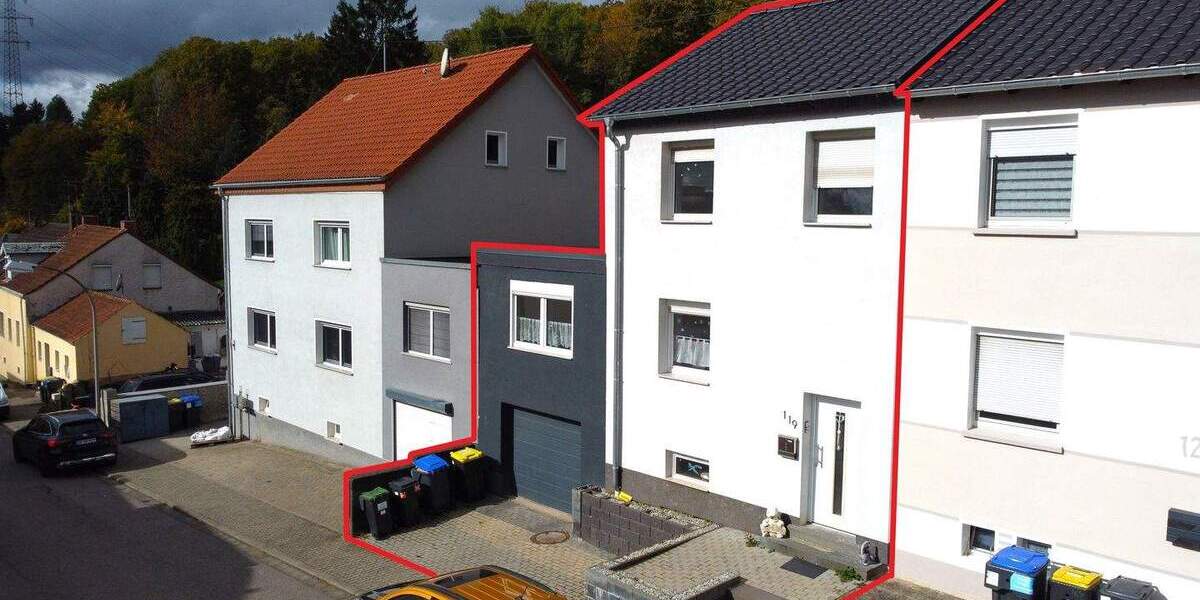 Reihenmittelhaus Saarbrücken Altenkessel - 5 Zimmer, 115 m&sup2;, 234.900&euro; | Angebot:25677420