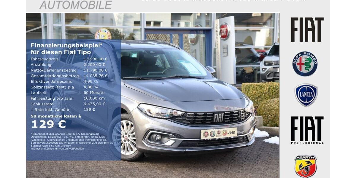 Fiat Tipo 33.920 km 13.990 &euro; Marpingen 66646