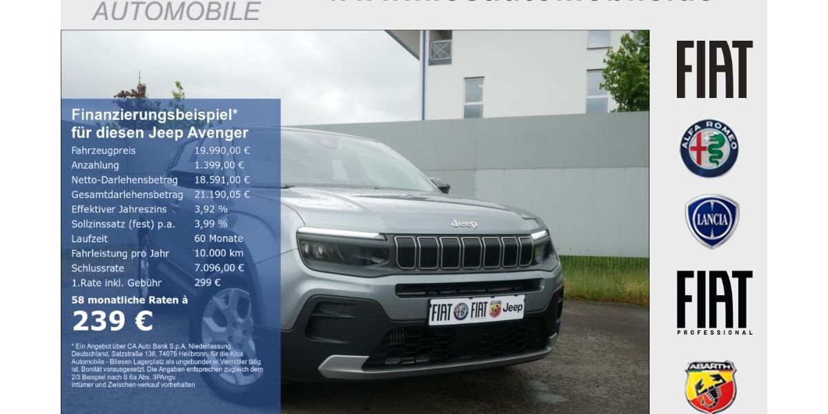 Jeep Avenger 12.412 km 19.990 &euro; Marpingen 66646