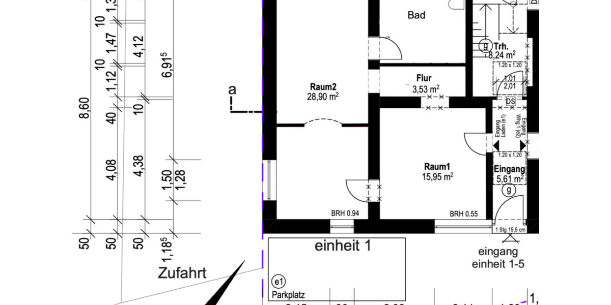 Erdgeschoßwohnung Saarlouis - 2 Zimmer, 57 m&sup2;, 530&euro; | Angebot:25224749