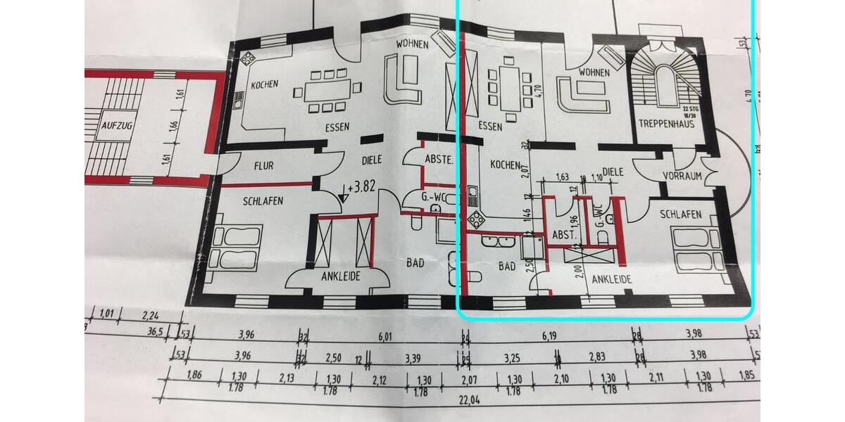 Etagenwohnung Saarlouis - 2 Zimmer, 105 m&sup2;, 1.250&euro; | Angebot:25942075
