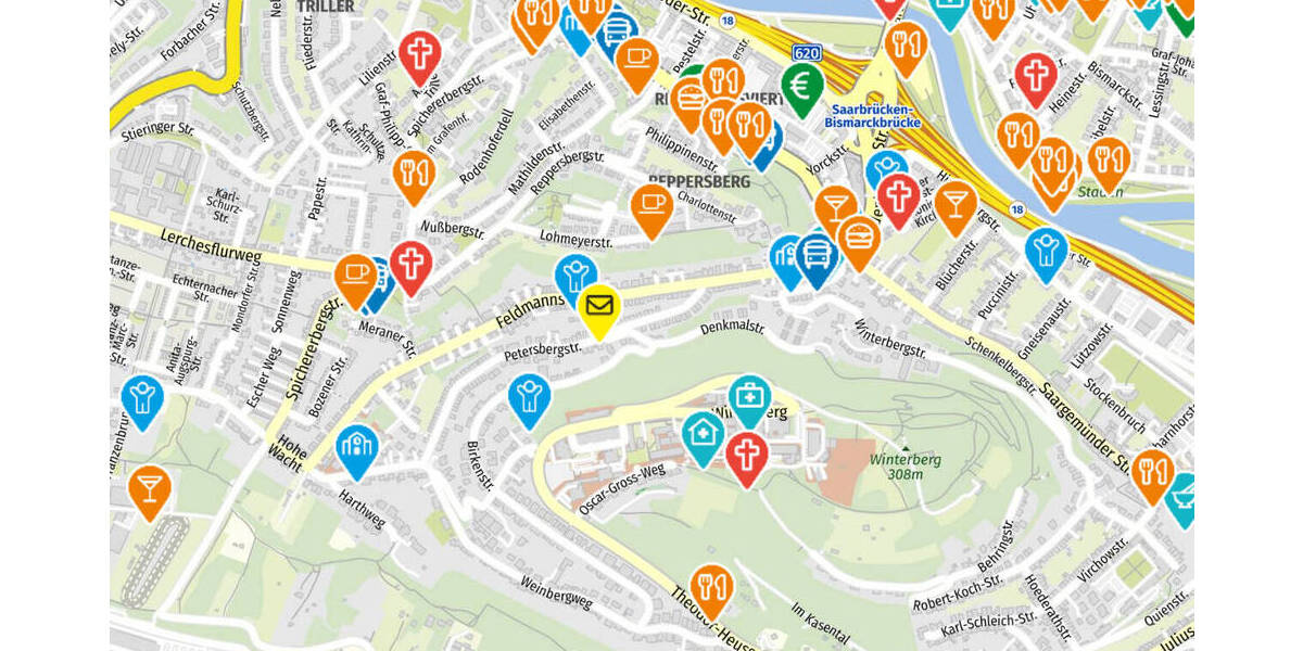 Etagenwohnung Saarbrücken St Arnual - 2 Zimmer, 61 m&sup2;, 570&euro; | Angebot:26683706