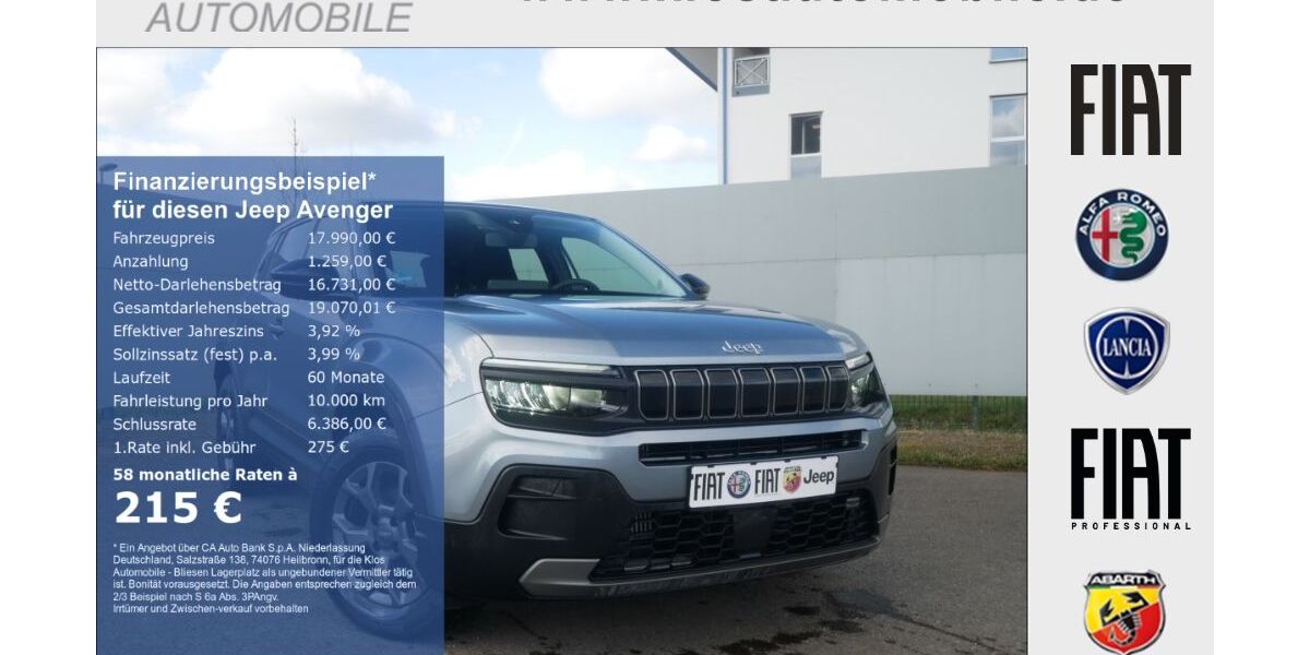Jeep Avenger 18.635 km 17.990 &euro; Marpingen 66646