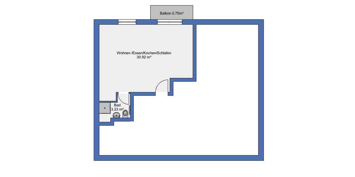 Etagenwohnung Sankt Ingbert - 1 Zimmer, 35 m&sup2;, 480&euro; | Angebot:25791679