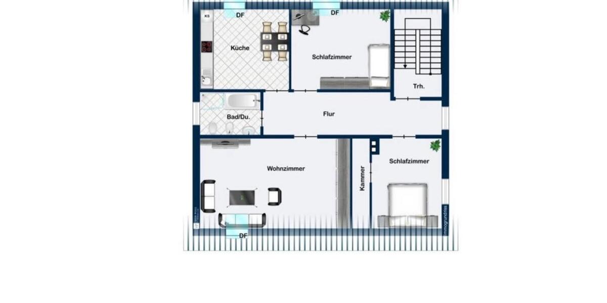Etagenwohnung Saarlouis - 3 Zimmer, 75 m&sup2;, 800&euro; | Angebot:25632302
