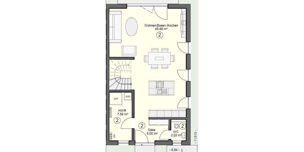 Doppelhaushälfte Bexbach - 6 Zimmer, 165 m&sup2;, 367.777&euro; | Angebot:25707607
