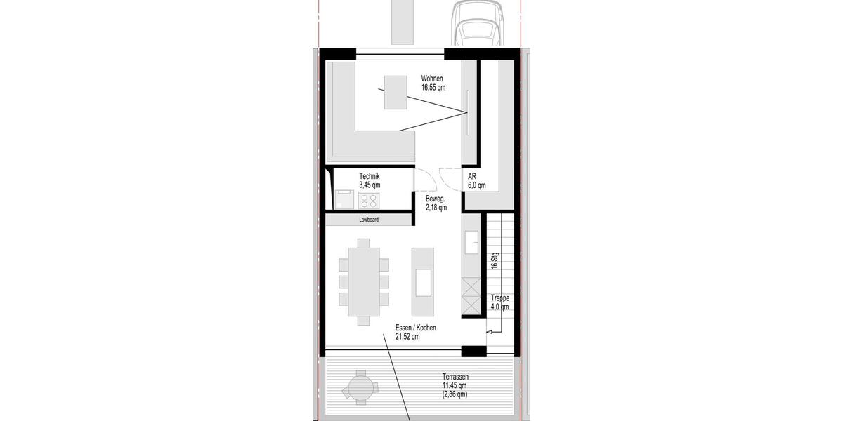 Maisonettenwohnung Saarbrücken Malstatt - 5 Zimmer, 117 m&sup2;, 1.800&euro; | Angebot:25866784