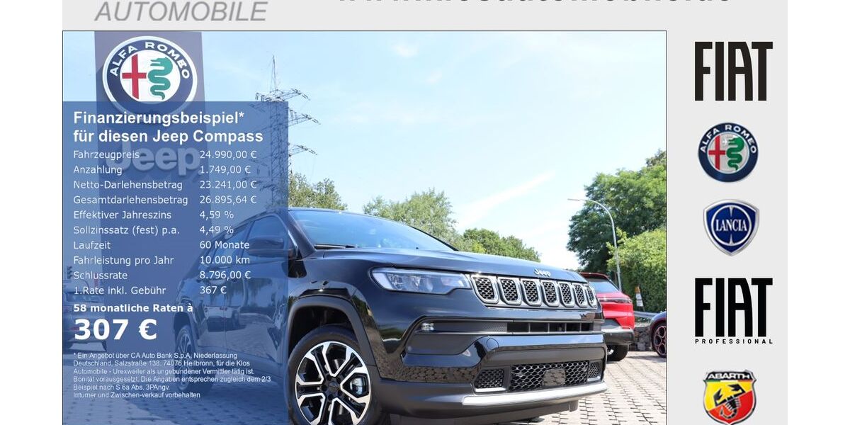 Jeep Compass 22.750 km 24.990 &euro; Marpingen 66646