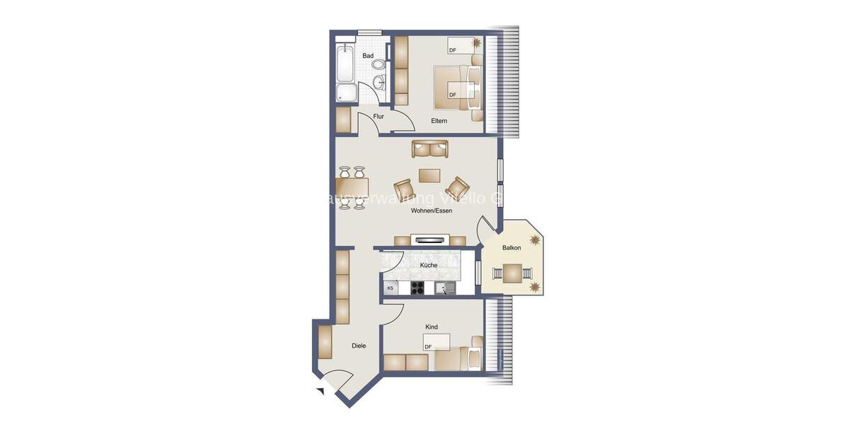 Etagenwohnung Saarlouis / Neuforweiler Neuforweiler - 3 Zimmer, 80 m&sup2;, 195.000&euro; | Angebot:25699687