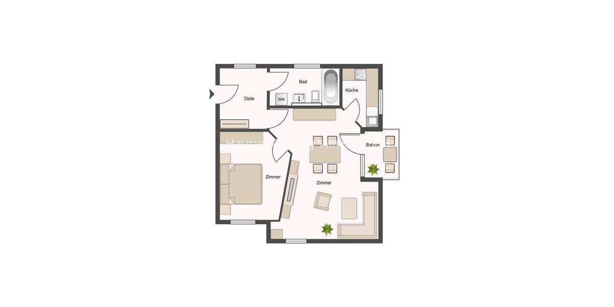 Etagenwohnung Sulzbach/Saar Sulzbach - 2 Zimmer, 55 m&sup2;, 110.000&euro; | Angebot:25747866