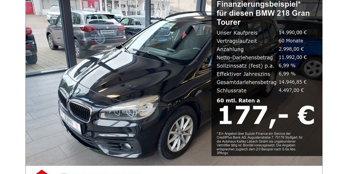 BMW 218 Gran Tourer 81.985 km 14.990 &euro; Lebach 66822