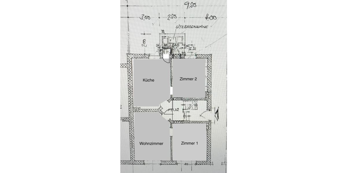 Erdgeschoßwohnung Saarbrücken Dudweiler - 3 Zimmer, 80 m&sup2;, 590&euro; | Angebot:26288740