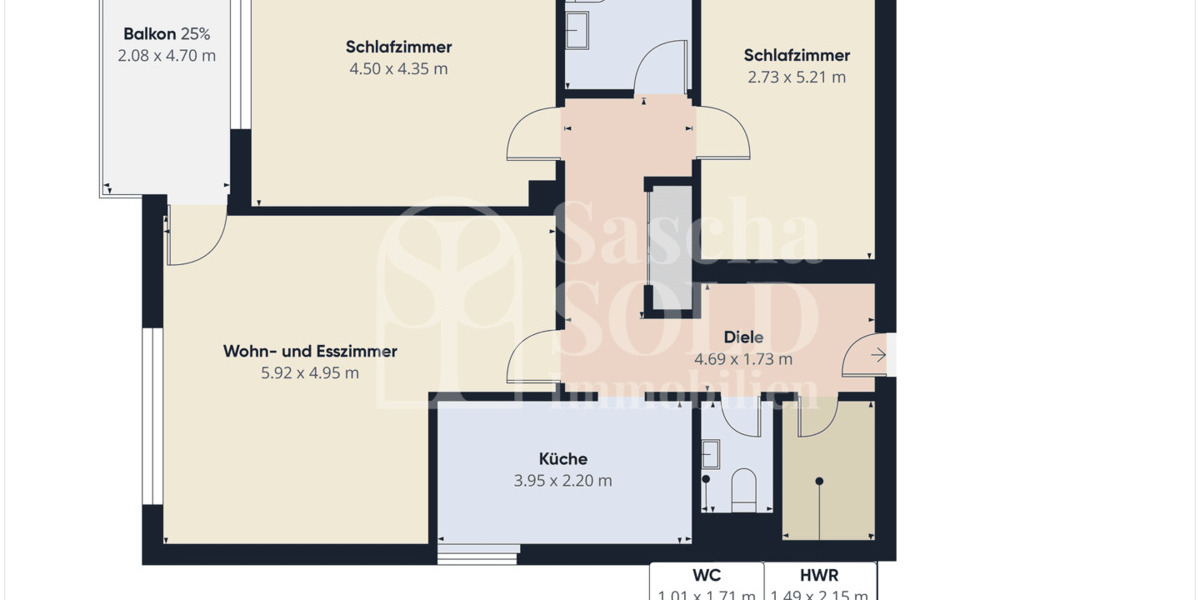 Helle 3-ZKB-Wohnung mit gutem Grundriss, Balkon & Garage in beliebter Lage von St. Ingbert-Süd - Etagenwohnung Sankt Ingbert St. Ingbert | Angebot:26597897