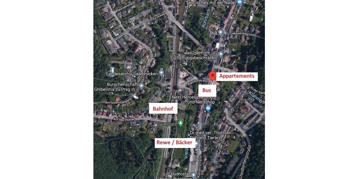 Dachgeschoßwohnung Saarbrücken Scheidt - 1 Zimmer, 22 m&sup2;, 300&euro; | Angebot:26268582