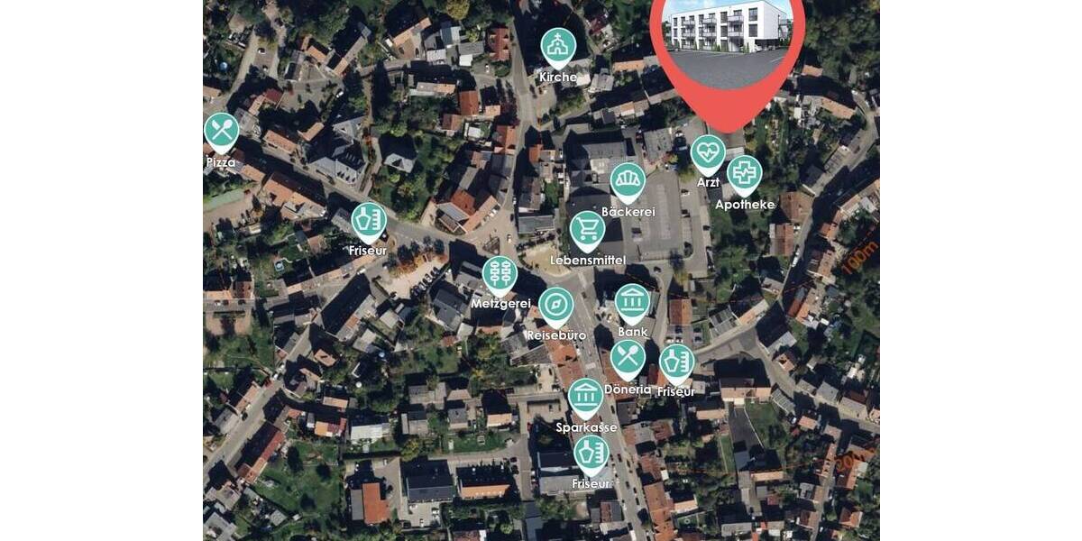 Etagenwohnung Schiffweiler - 2 Zimmer, 53 m&sup2;, 194.970&euro; | Angebot:25780760