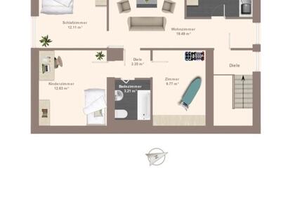 Wohnung Saarbrücken Eschberg - 3 Zimmer, 70 m&sup2;, 900&euro; | Angebot:27640153