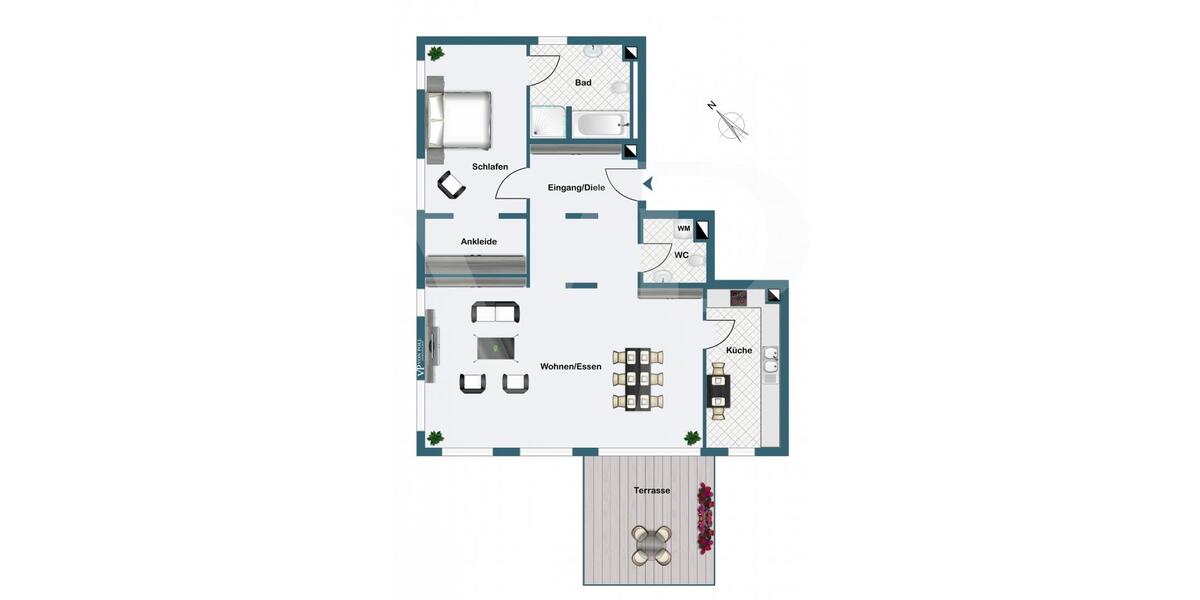 Etagenwohnung Homburg - 2 Zimmer, 107 m&sup2;, 1.100&euro; | Angebot:24991689