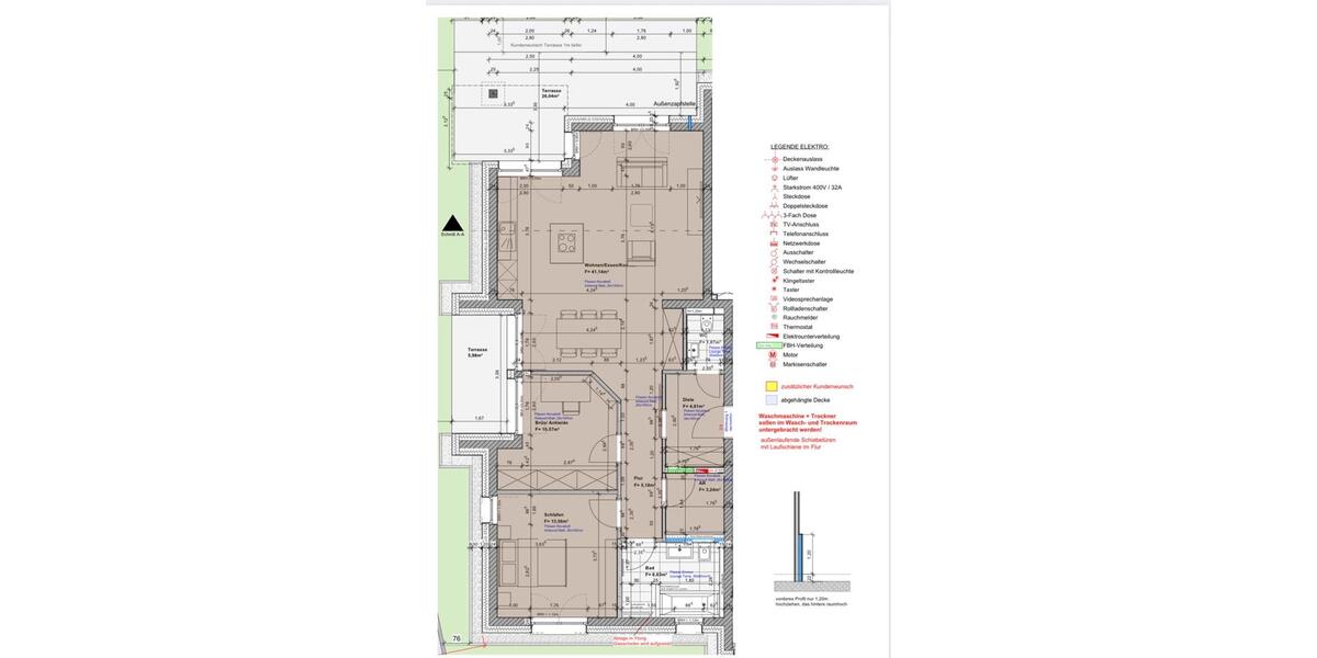 Terrassenwohnung Neunkirchen Kohlhof - 3 Zimmer, 103 m&sup2;, 425.000&euro; | Angebot:27272806