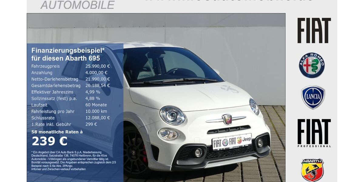 Abarth 695 50.592 km 25.990 &euro; Völklingen 66333