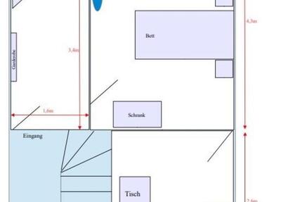 Wohnung Saarbrücken Brebach-Fechingen - 2 Zimmer, 30 m&sup2;, 590&euro; | Angebot:25589314