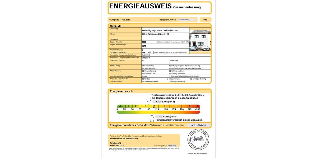 Mehrfamilienhaus, Wohnhaus Püttlingen - 6 Zimmer, 198 m&sup2;, 260.000&euro; | Angebot:22713593