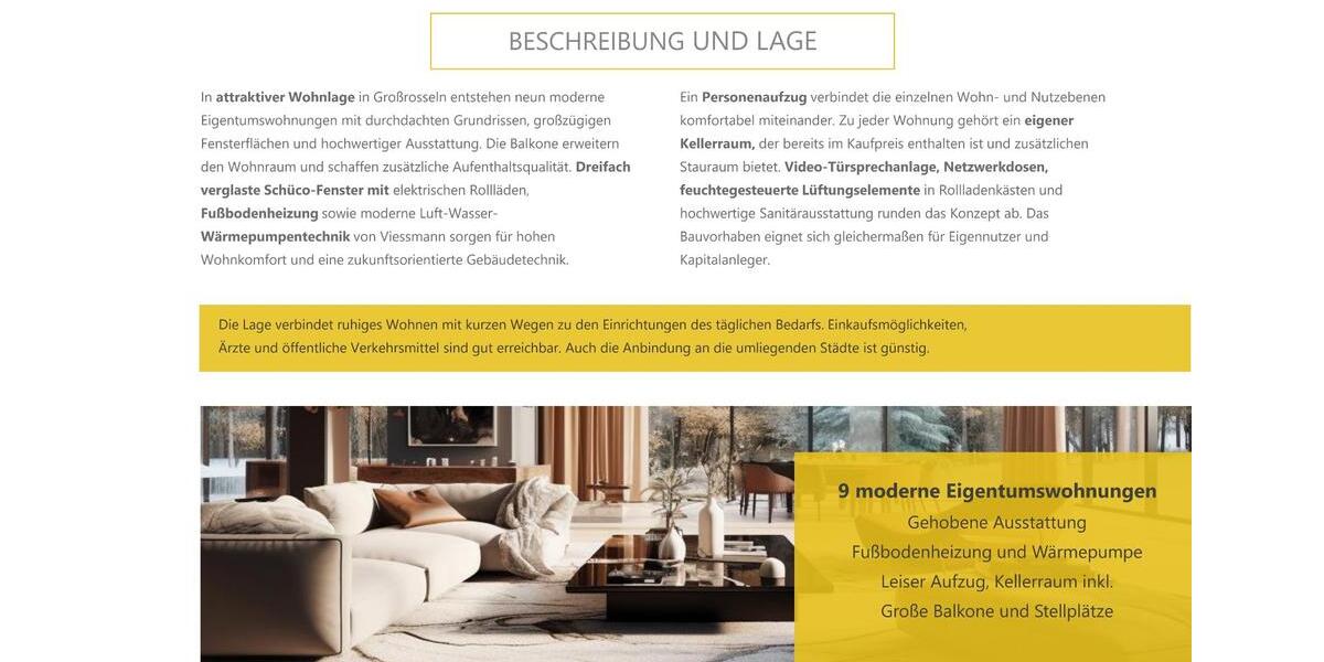 Etagenwohnung Großrosseln - 5 Zimmer, 111 m&sup2;, 388.800&euro; | Angebot:27178877