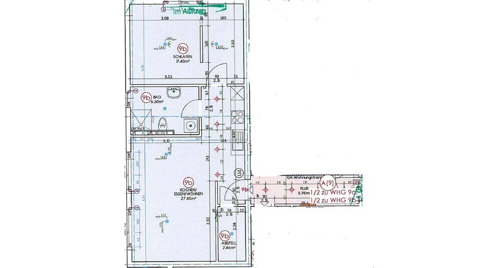 Etagenwohnung Saarbrücken / Am Homburg St Johann - 2 Zimmer, 57 m&sup2;, 195.000&euro; | Angebot:26557801