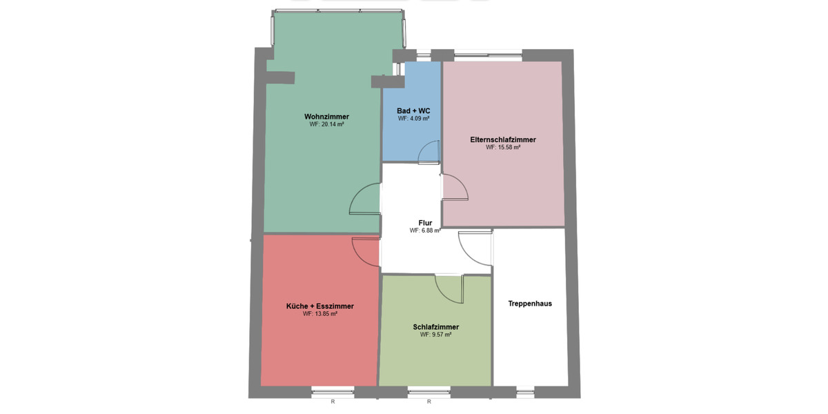 Etagenwohnung Neunkirchen - 3 Zimmer, 70 m&sup2;, 700&euro; | Angebot:25828085